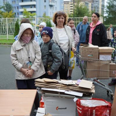 Общешкольный сбор макулатуры
